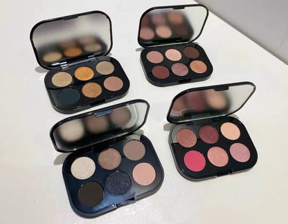 Application demonstration showing blended eye shadow with dimensional effects