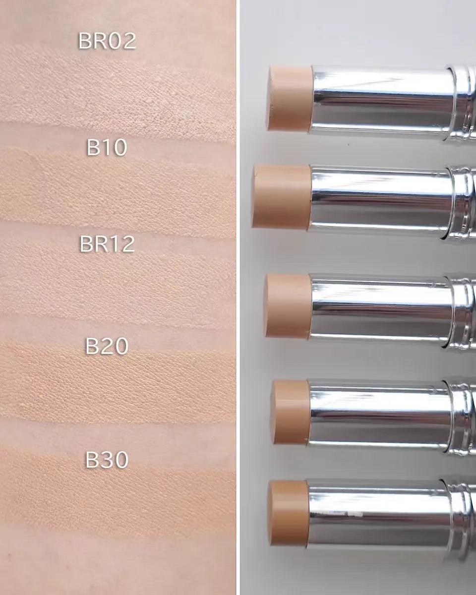 Cream finish concealer stick in closed position showing packaging