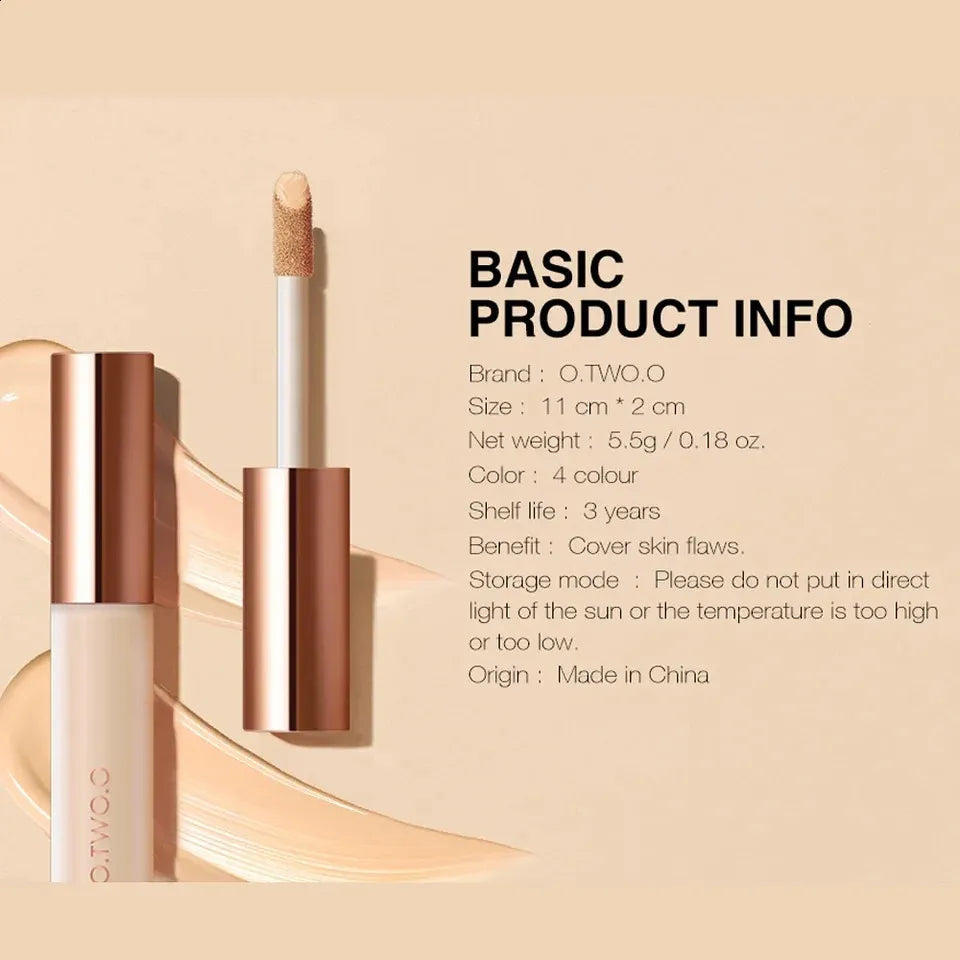 Liquid concealer product in cosmetic packaging with applicator