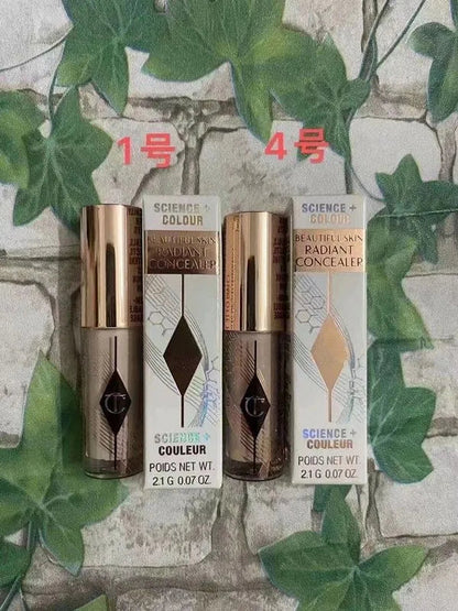 Pack of cosmetic samples showing different shade variations