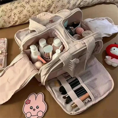 Side view showing the handheld design and compartments