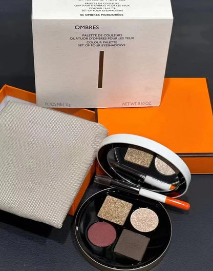 Open eyeshadow palette showing four gradient shades