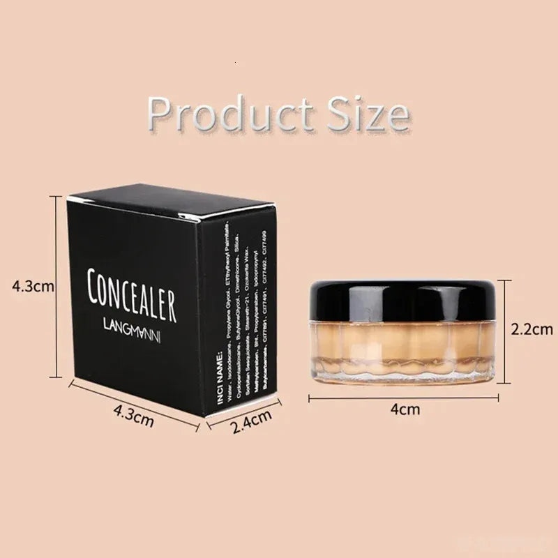 Close-up view of concealer cream being applied to skin