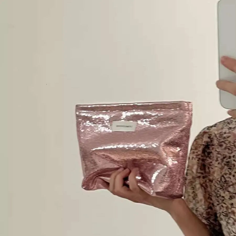 Toiletry bag showing organized compartments for storage