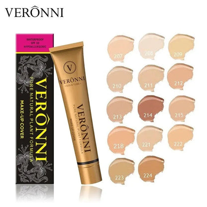 Swatches of different concealer shades showing color variations