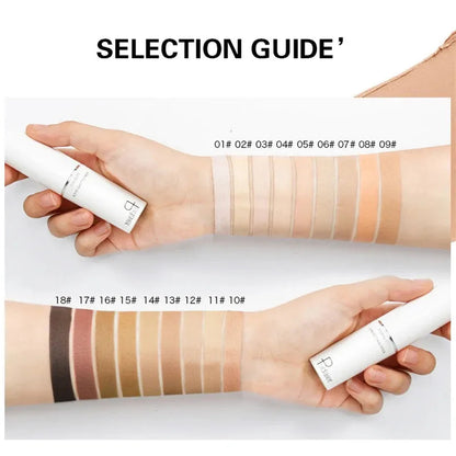 Color correcting makeup stick shown in closed position with cap