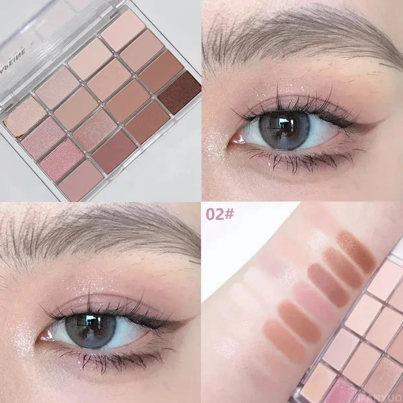 Closed 20-color matte eyeshadow palette showing compact design