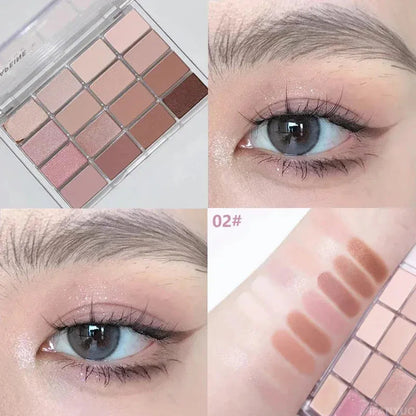 Closed 20-color matte eyeshadow palette showing compact design
