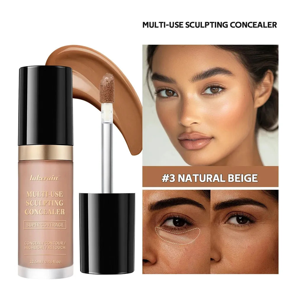 Swatch of concealer shades on skin showing color variations