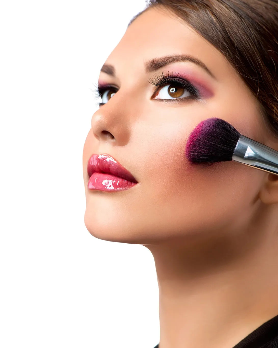 Close-up view of eye shadow shades demonstrating texture and pigmentation