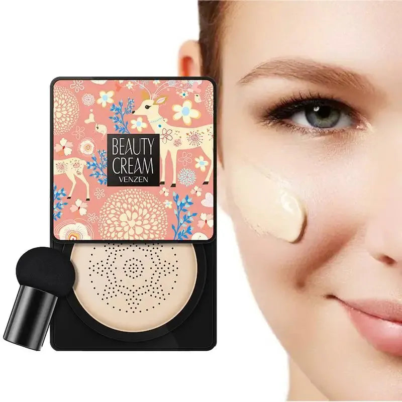 Swatch demonstration showing foundation shade on skin