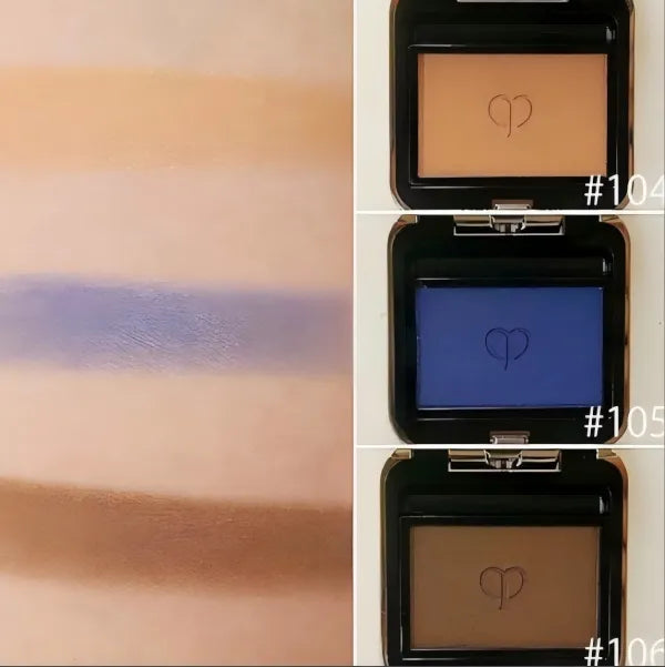 Open palette showing six color options for eyes and cheeks