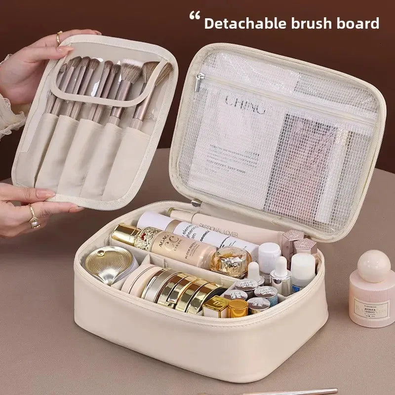 Makeup organizer compartments for cosmetics and accessories
