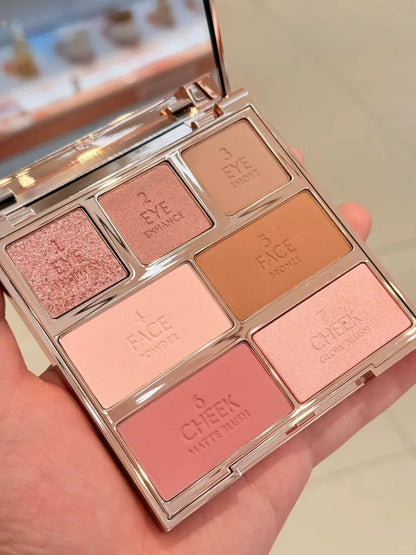 Compact 22g palette showing matte finish for face and eye beauty