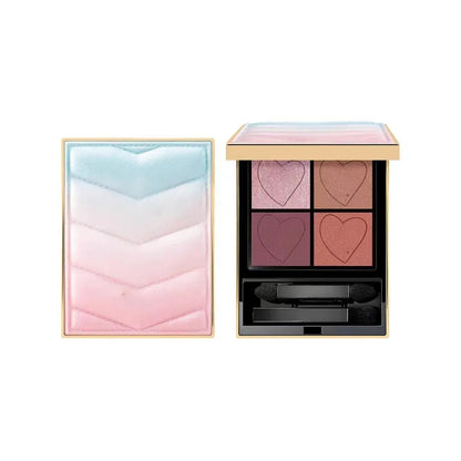 Portable clutch case for eyeshadow palette with matte finish design
