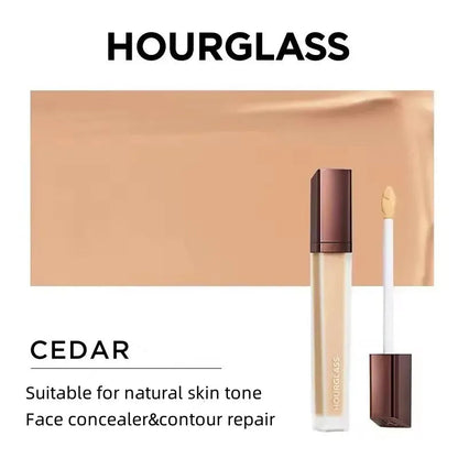 Cream concealer product in a small container with applicator