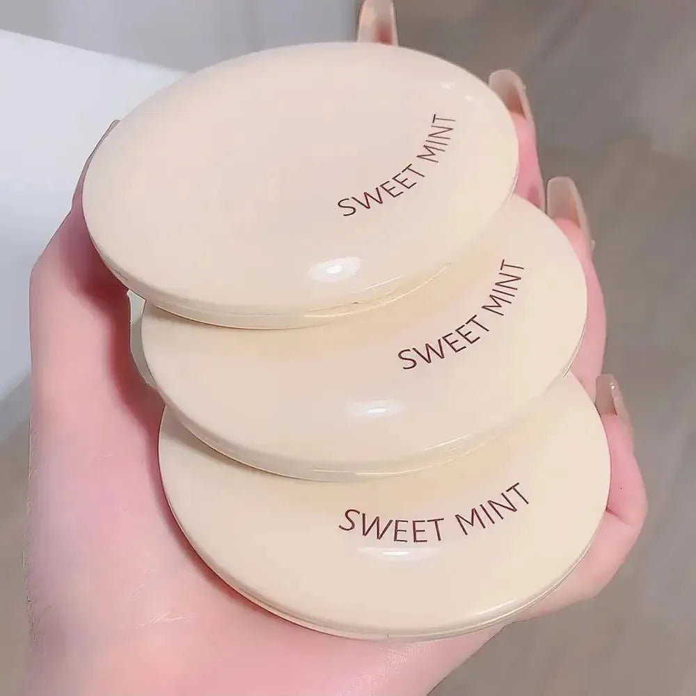 Close-up view of concealer palette with different options for complexion correction