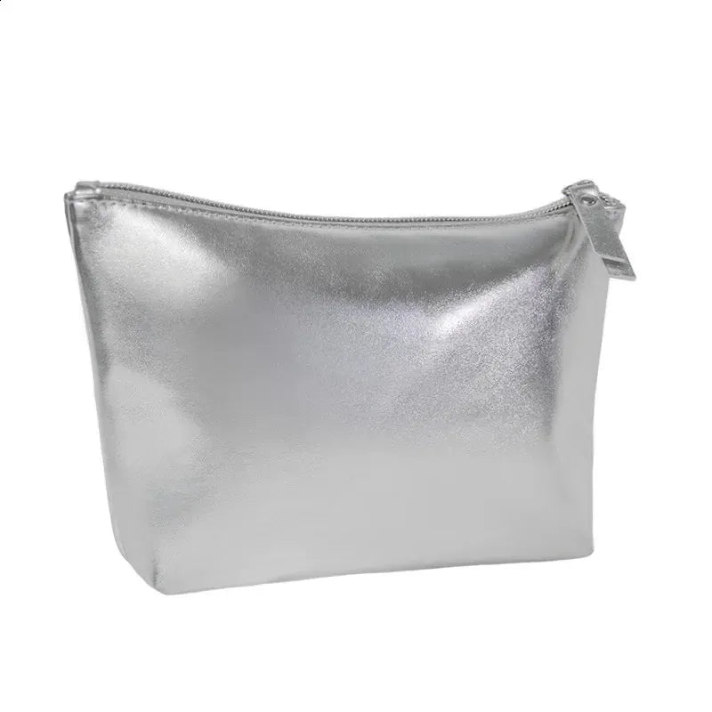 Interior view of the cosmetic bag showing spacious storage compartments