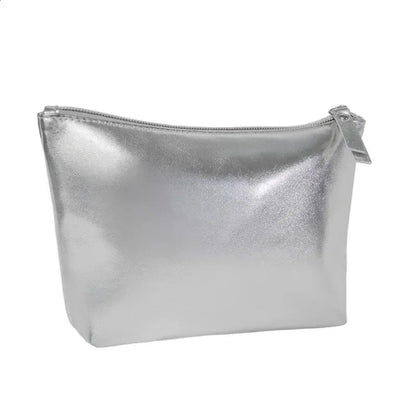 Interior view of the cosmetic bag showing spacious storage compartments