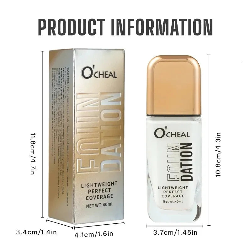 Swatches of concealer shades on a neutral background