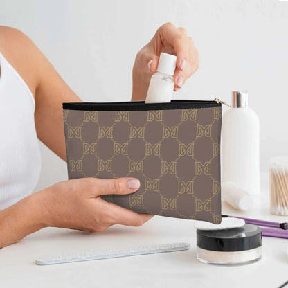 Interior view of the cosmetic bag showing multiple compartments