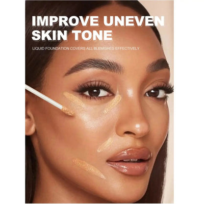 Close-up of concealer being applied to under-eye area