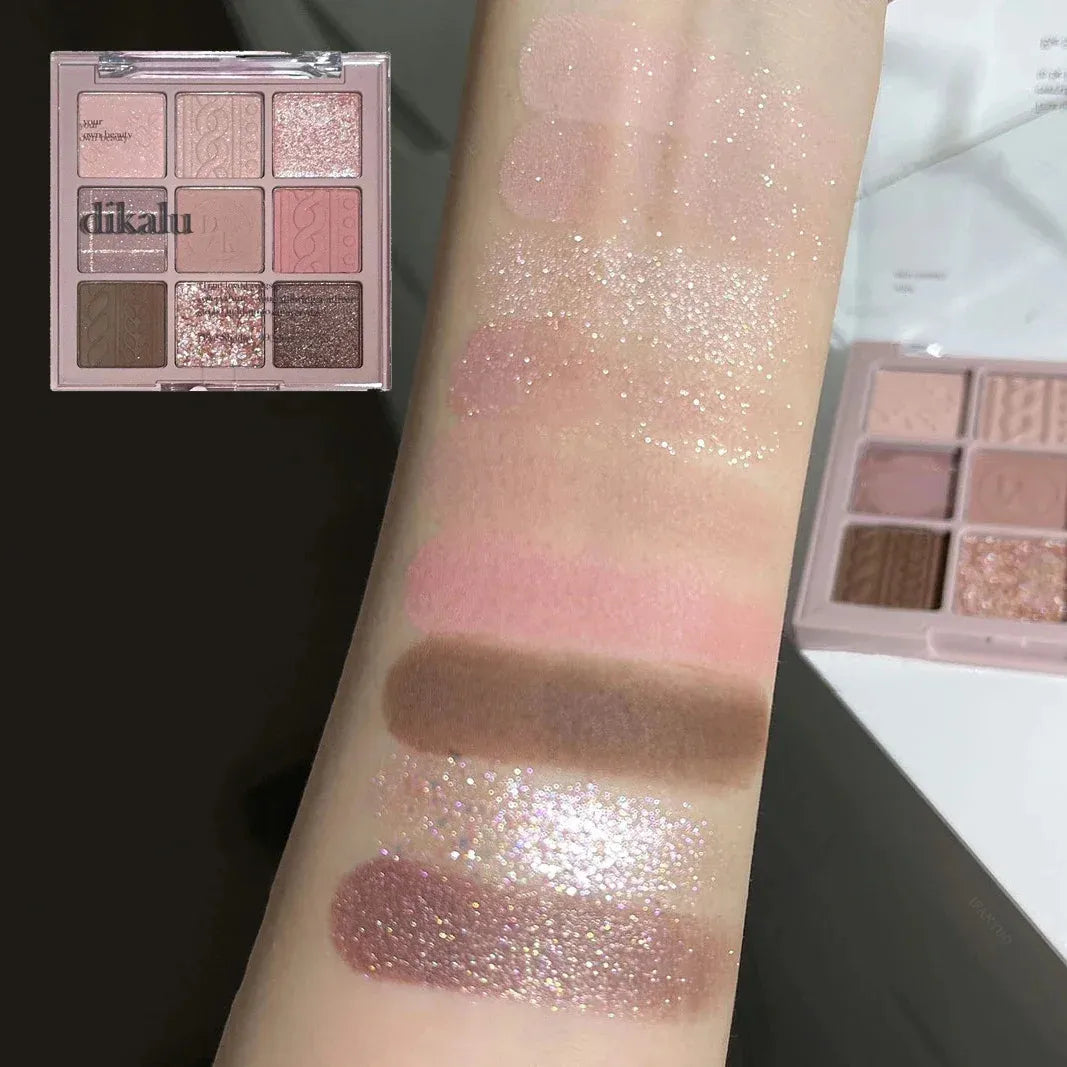 Eyeshadow palette with multiple color options for makeup application