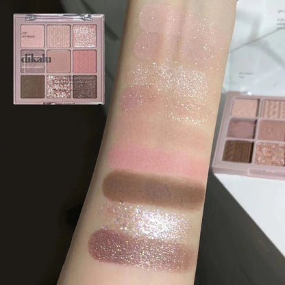 Eyeshadow palette with multiple color options for makeup application