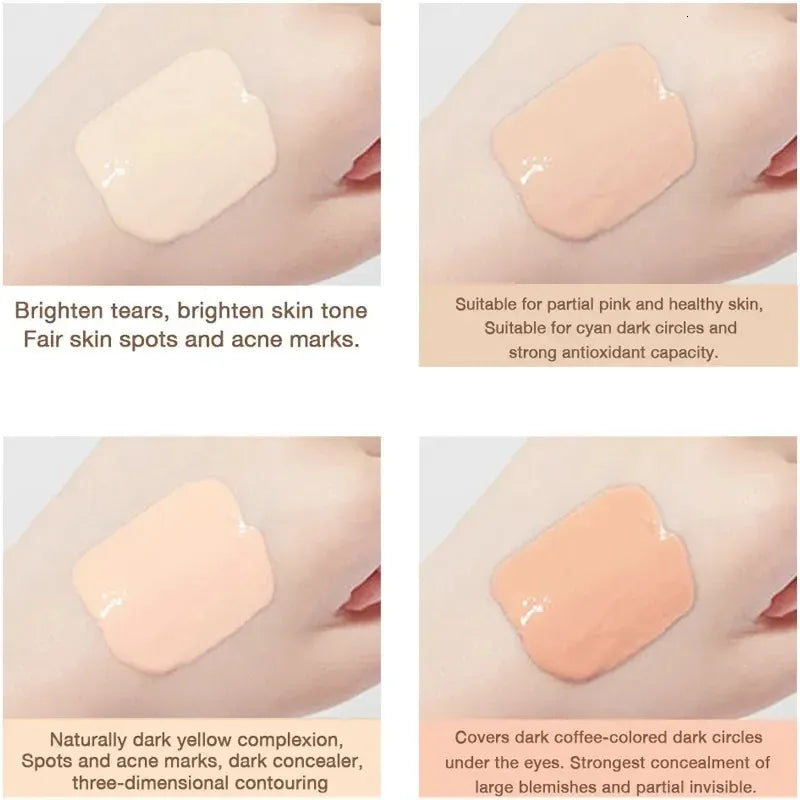 Swatch of concealer shade on skin showing smooth application