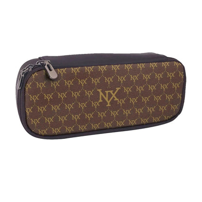 Interior view of the cosmetic bag showing multiple compartments