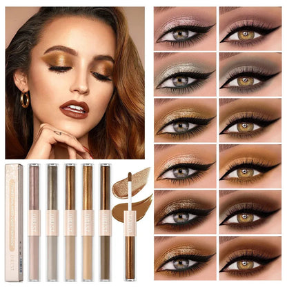 Close-up of eye shadow stick demonstrating smooth application on skin