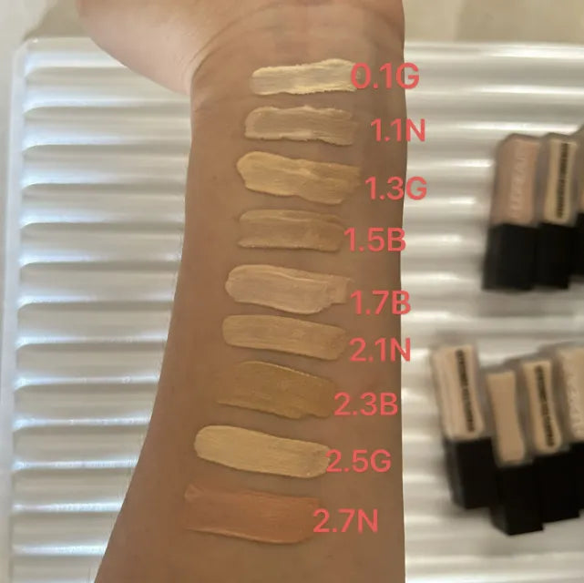 Concealer product displayed with multiple shade options visible