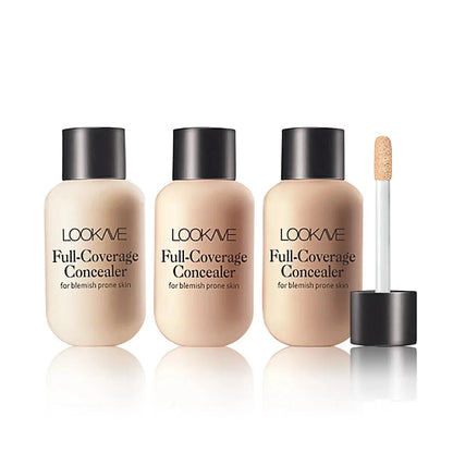 Close-up view of liquid concealer product in packaging