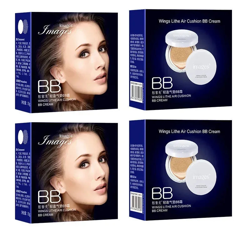 Before and after comparison showing concealer covering skin imperfections