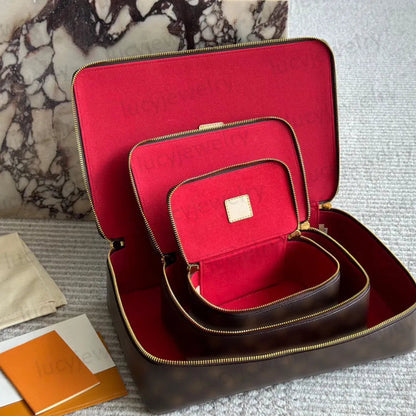 Interior view showing watch cushions and jewelry organizers