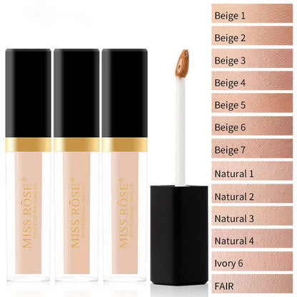 Swatches of concealer shades on skin showing color range