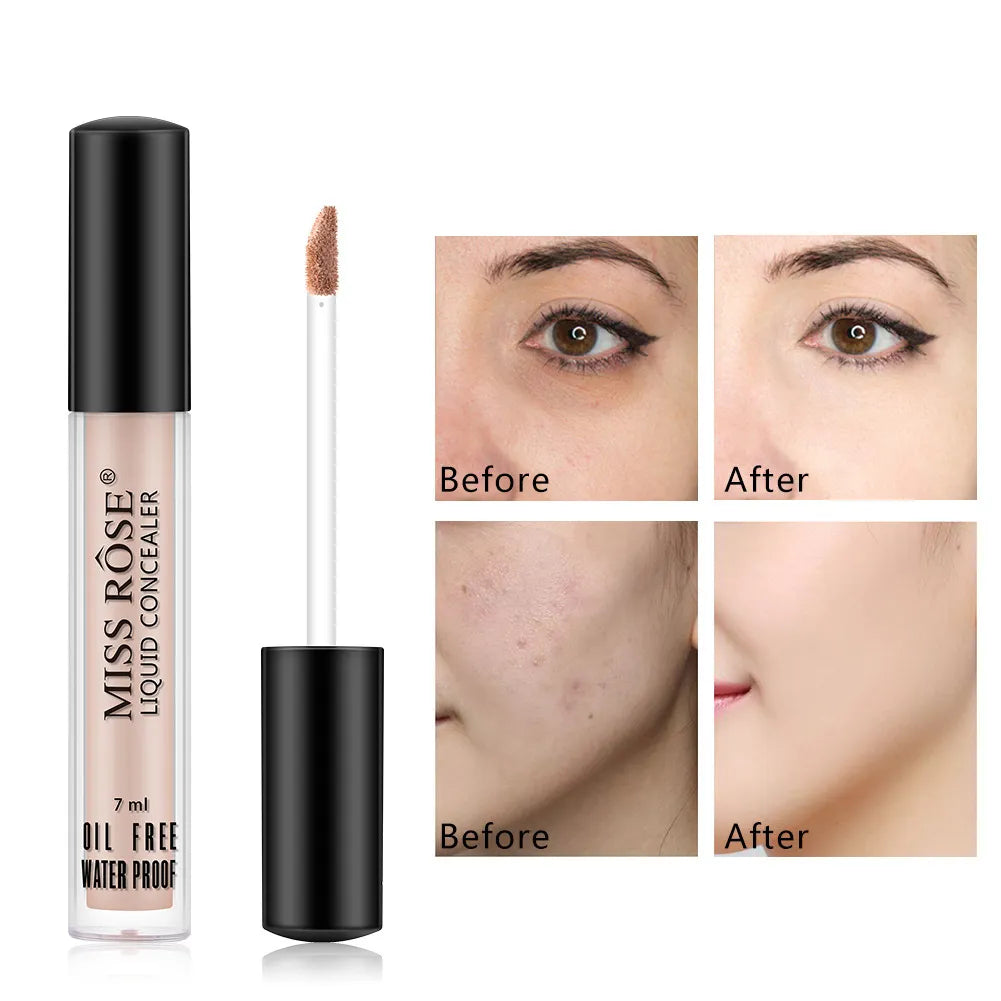 Close-up view of a concealer stick with creamy formula visible on tip