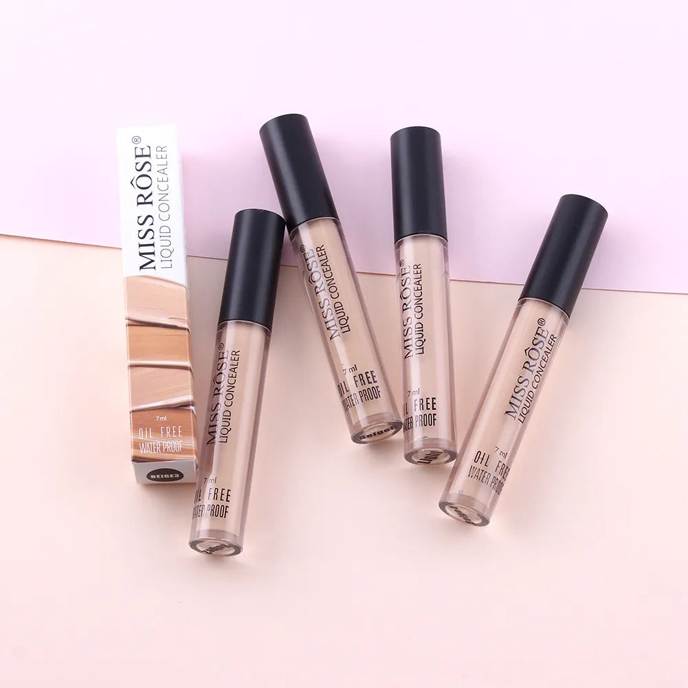 Swatches of concealer shades showing color range from light to deep tones