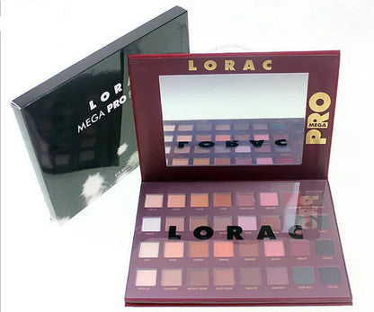 Close-up view of eyeshadow palette with smooth, pigmented powder textures