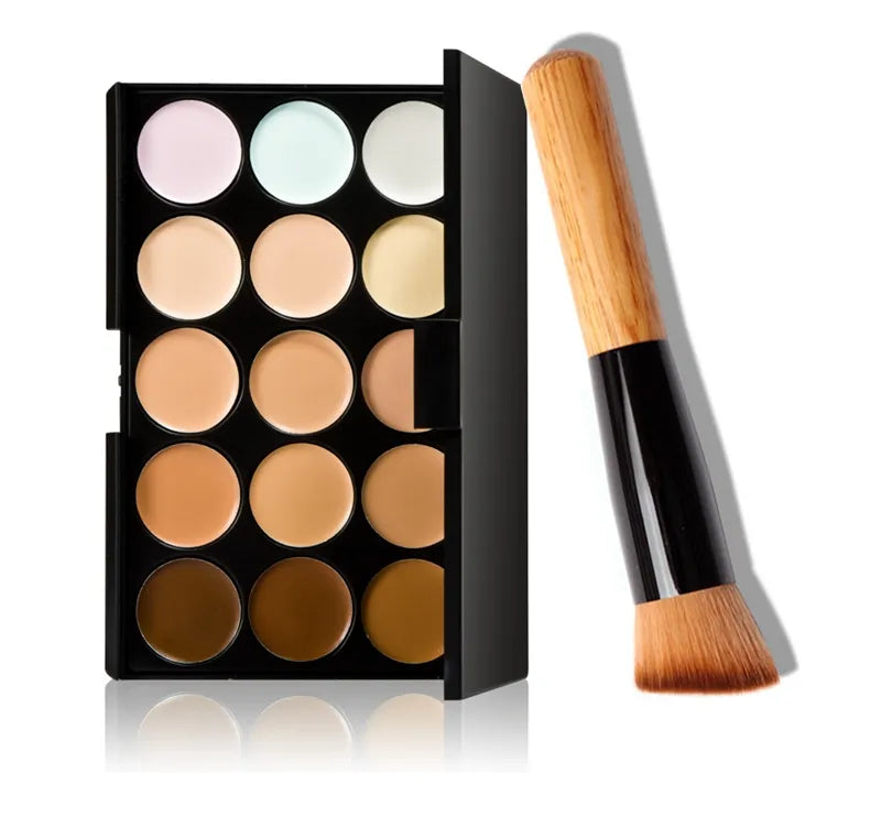 Close-up view of precision makeup brush with soft bristles for application