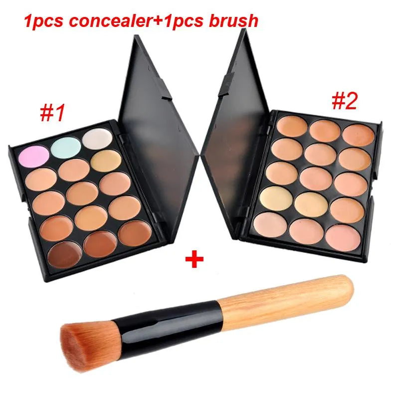 Close-up view of precision makeup brush with soft bristles for application