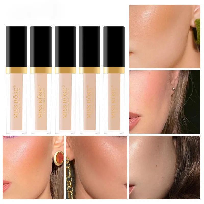 Close-up of concealer being blended on face