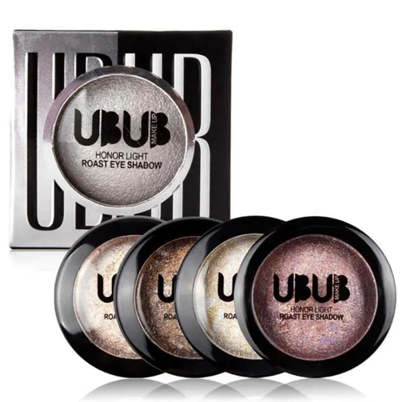 Open 12-color nude eyeshadow palette showing matte and glitter shades