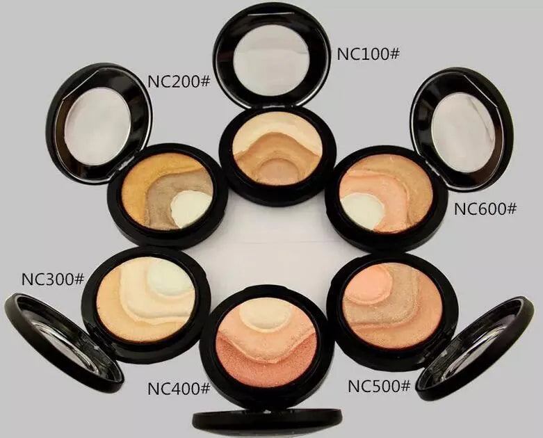 Close-up view of the eyeshadow powder texture and color