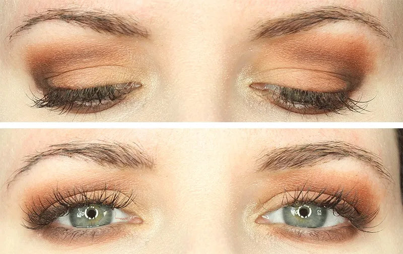 Close-up view of matte eyeshadow powder texture and pigmentation