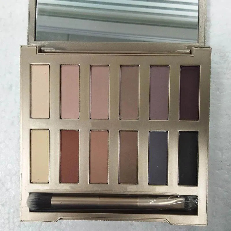 Close-up view of matte eyeshadow powder texture and pigmentation