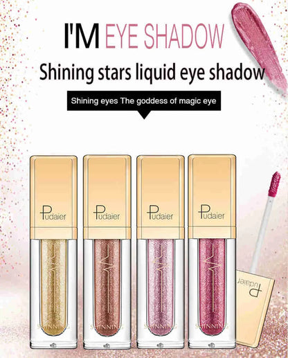 Packaged liquid eyeshadow collection with multiple shade options