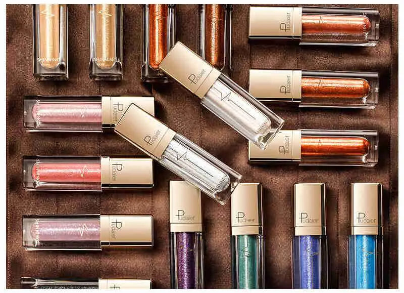 Packaged liquid eyeshadow collection with multiple shade options