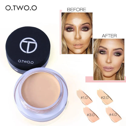 Close-up view of creamy concealer texture on skin