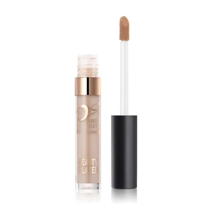 Open cosmetic palette showing two cream concealer shades in round pans